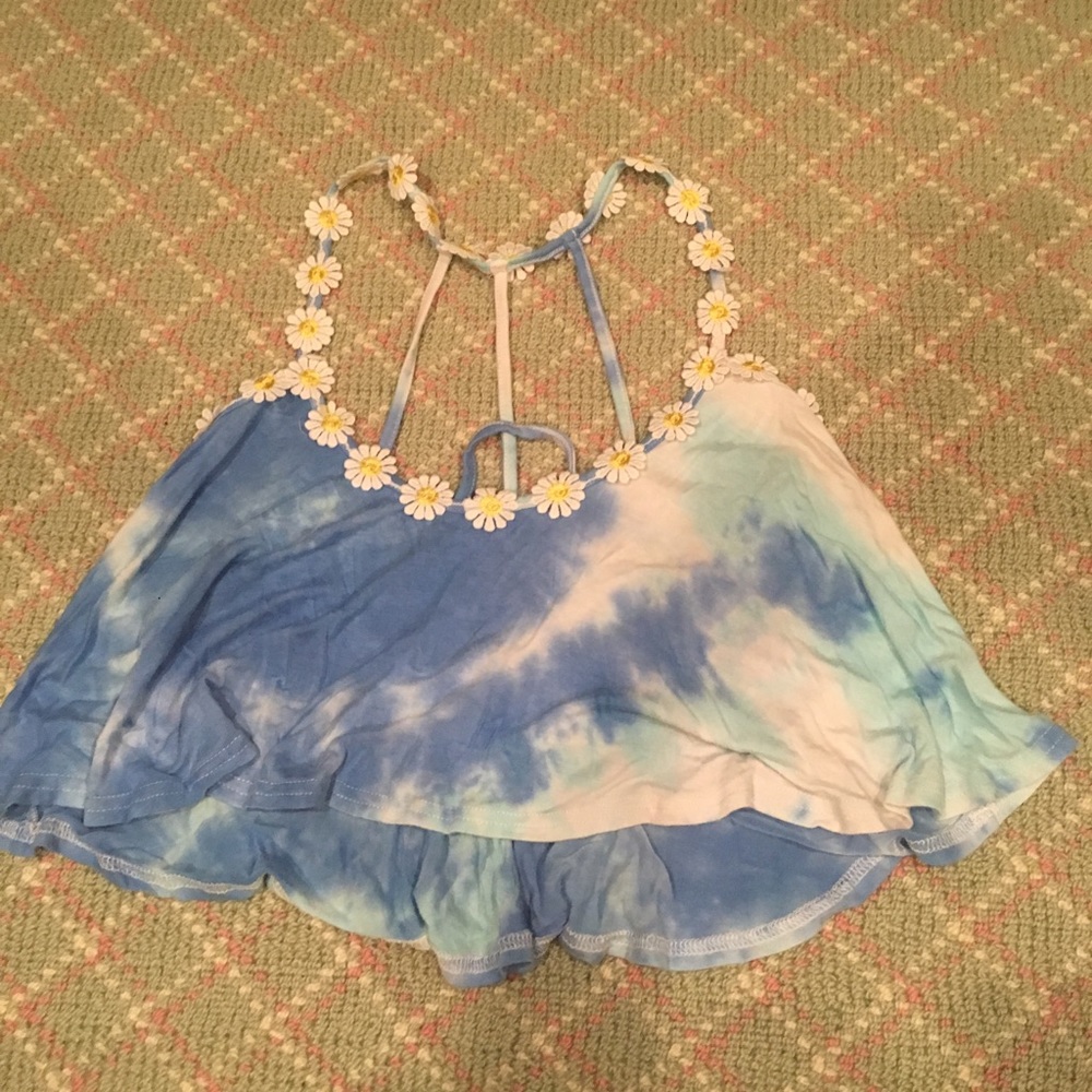 Cropped festival tank top